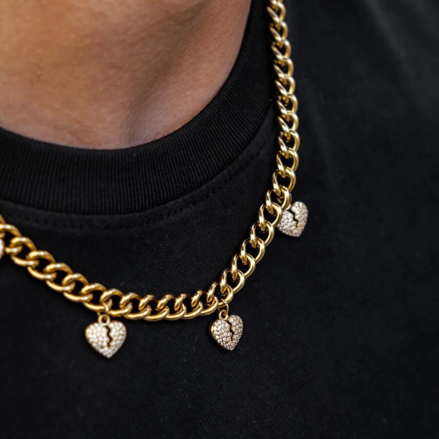 Broken Hearts Necklace - Gold | RGMNT