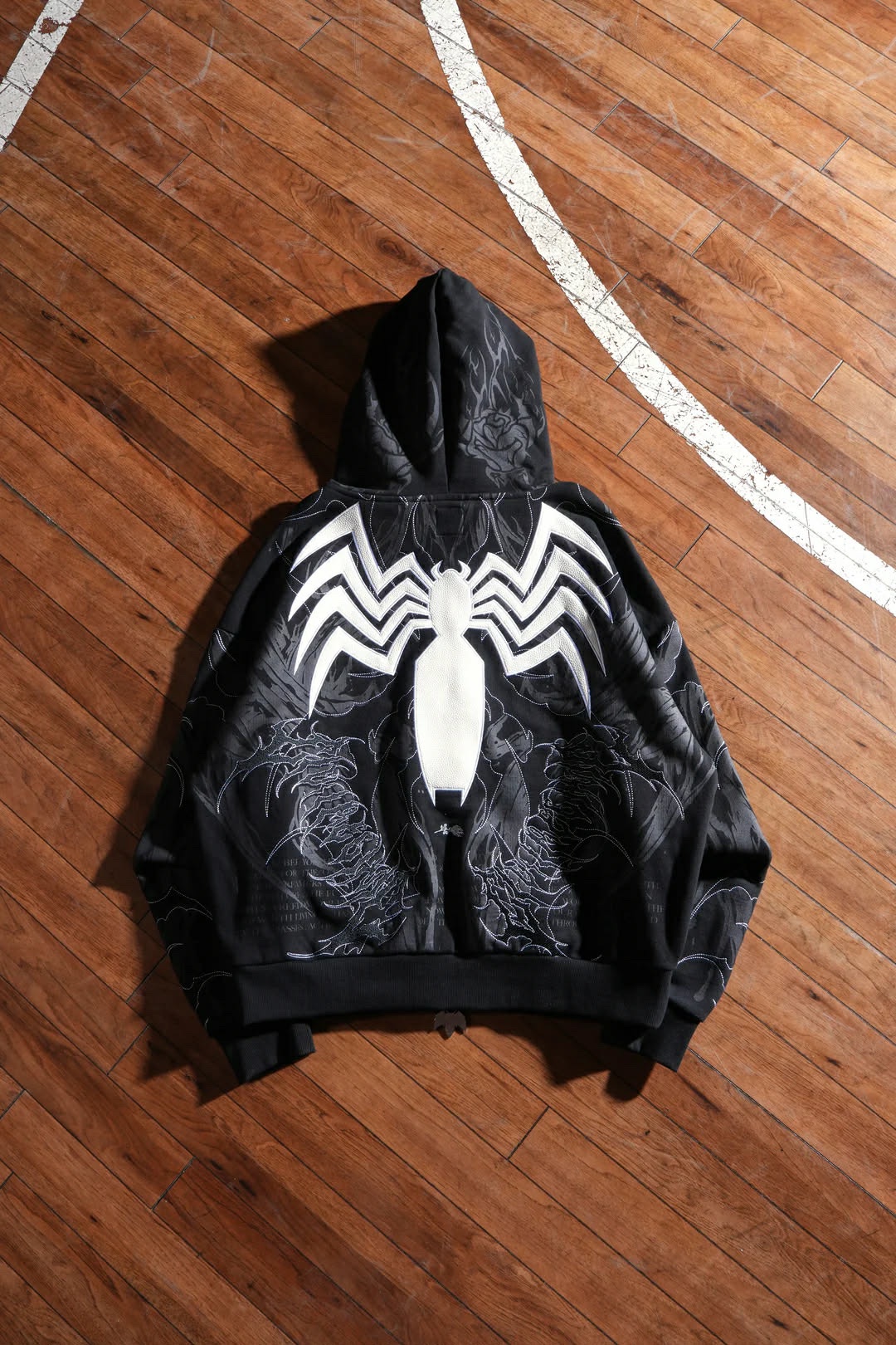 Symbiote Surge Full Zip Up Hoodie in Black Pre venta | CIVIL