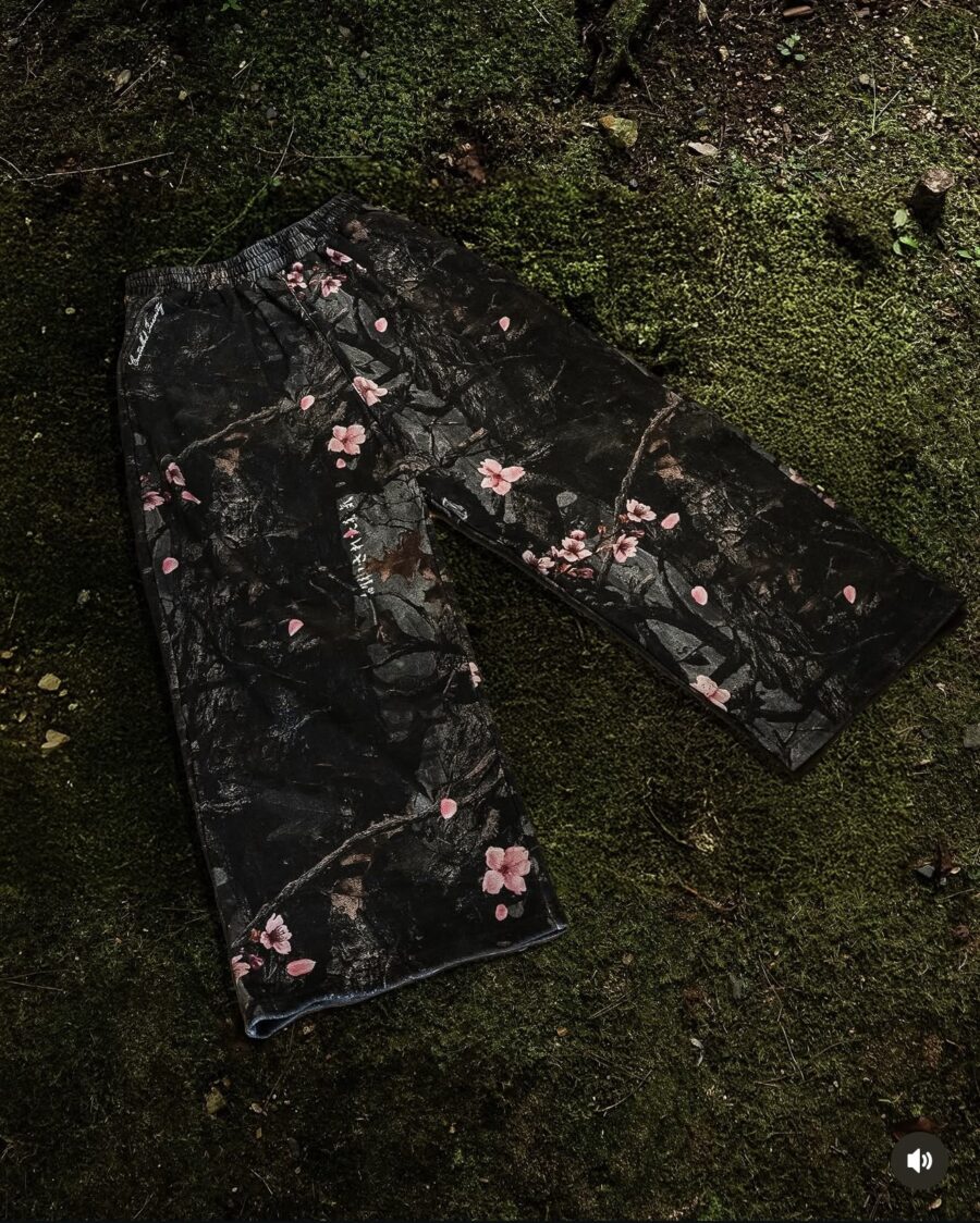 Cherry Blossom Wide Leg Sweatpants | CONTROLLED INSANITY