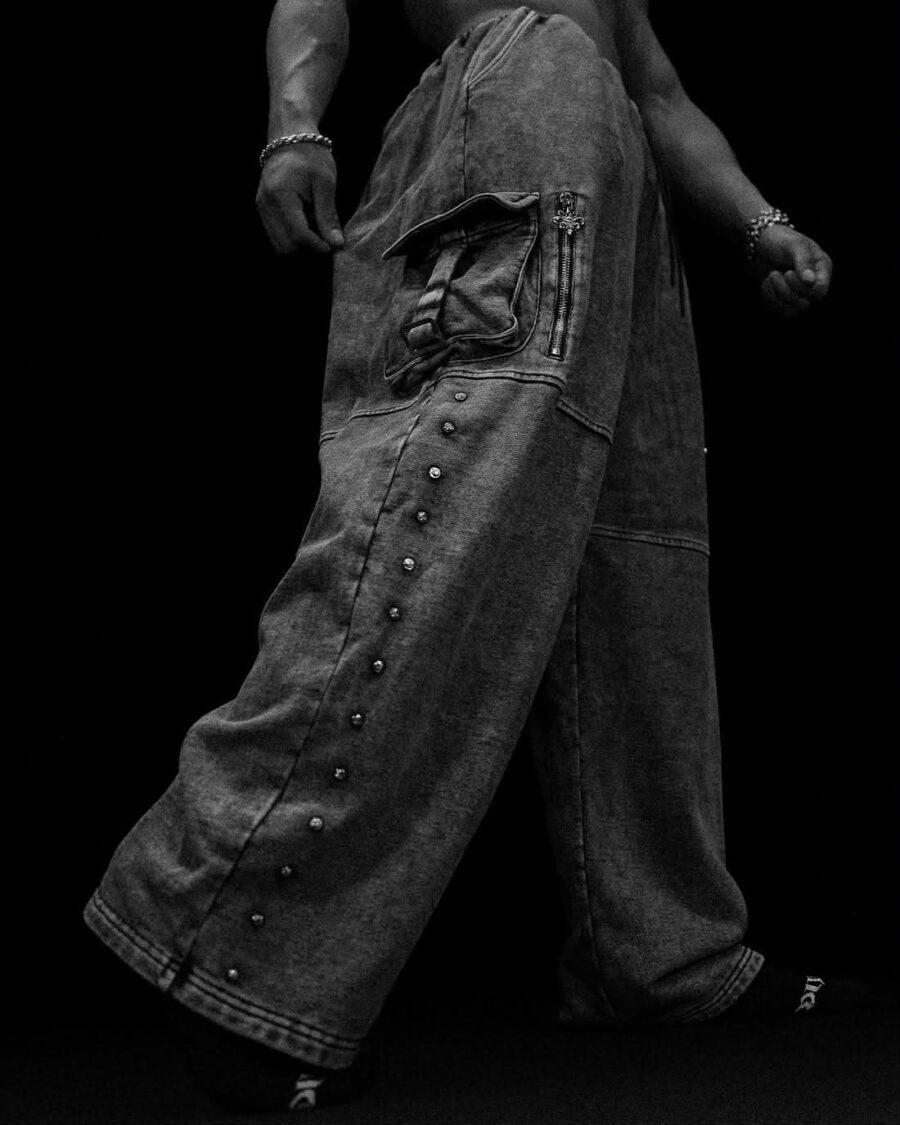 Metallic Tactical Uncuffed Cargo (Vintage) (BREATHEDIVINITY)