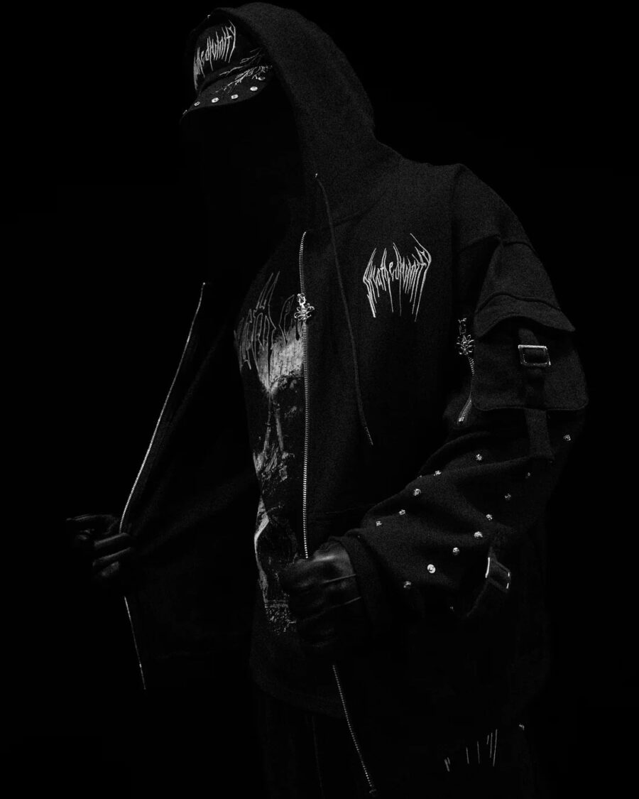 Metallic Tactical OversizedCargo Zip-up Jacket[DARKNESS Abril] | BREATHEDIVINITY