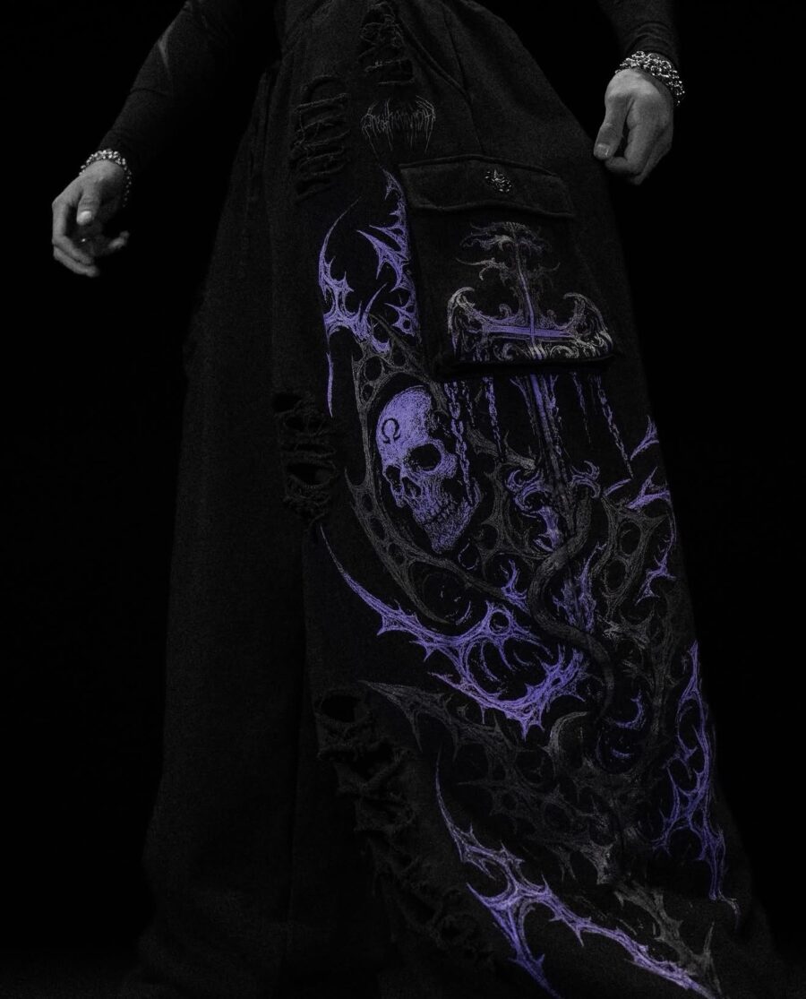 Mens Tarnished Uncuffed Luxury Cargos [Dusk Febrero ] | BREATHEDIVINITY