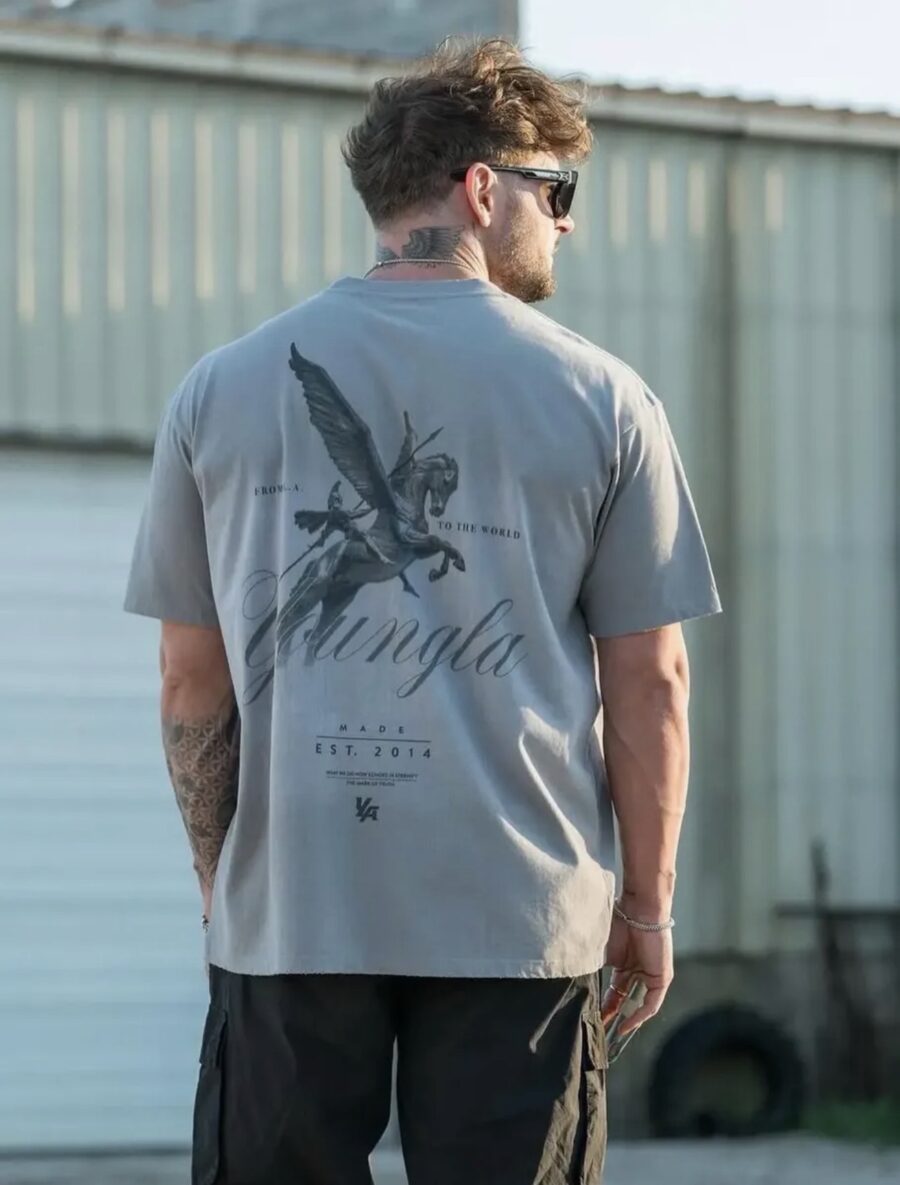 4118 Warrior Tees Grey | YOUNGLA