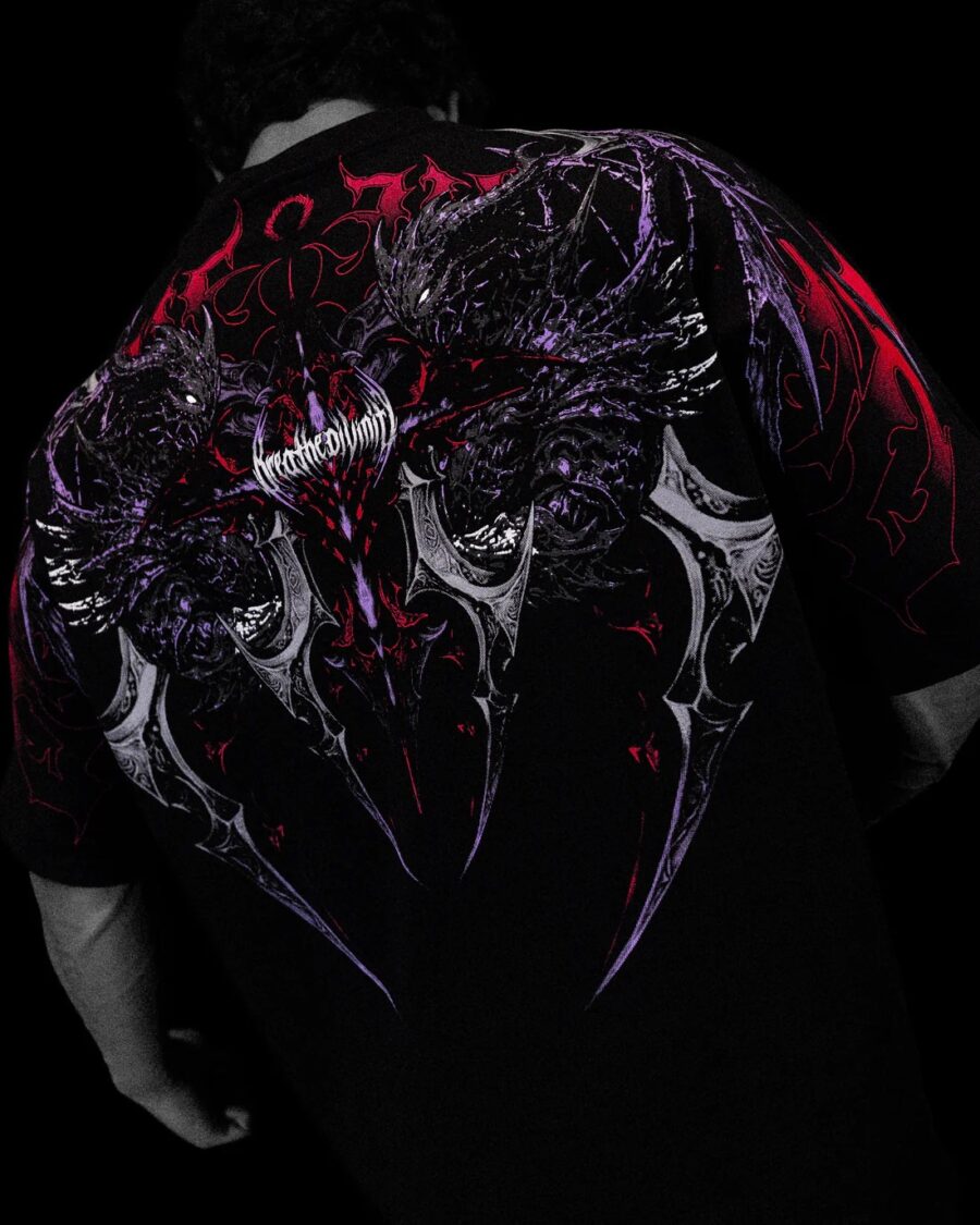 Shadow Monarch Oversized T-shirt [ Phantom Junio] BREATHEDIVINITY