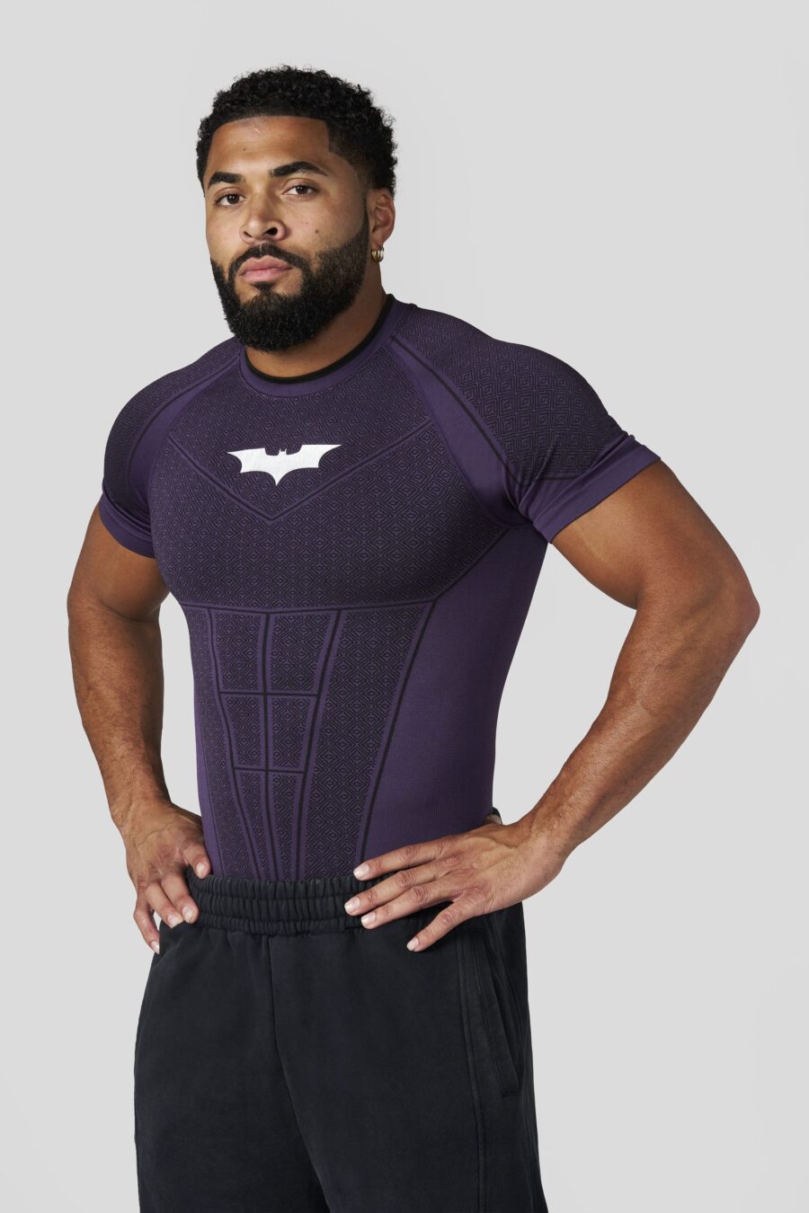 4259 - Batman Compression Tees - Purple Limited Edition