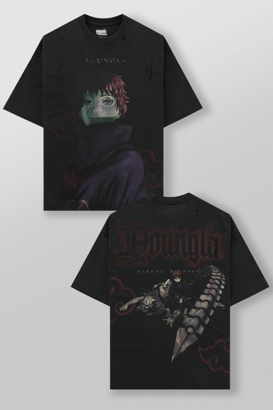 4318 - Naruto Distressed Tees - Sasori