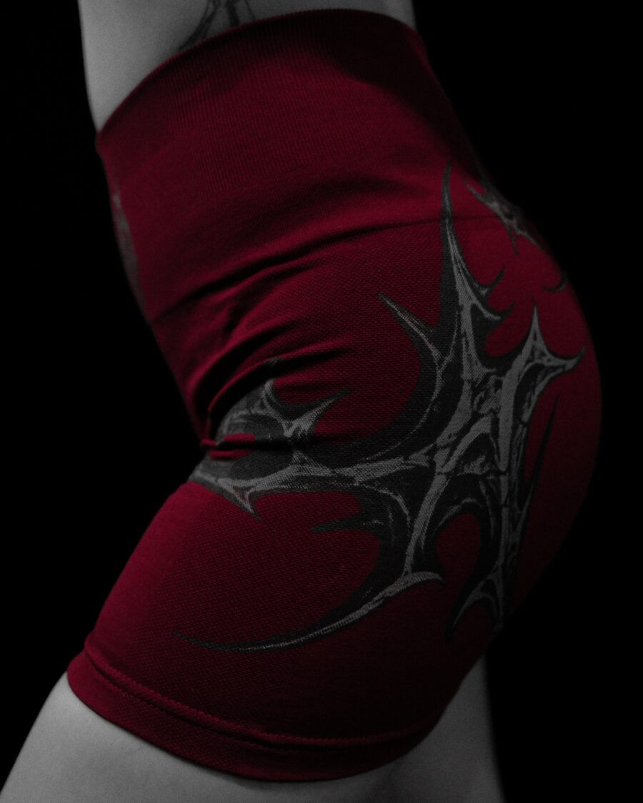 Void Tech™ Twilight Seamless Shorts - CRIMSON RED