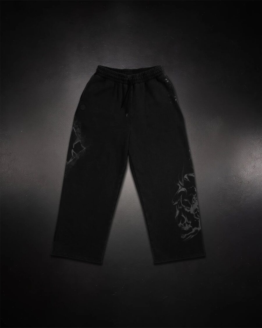 Paranorman Black Wide Leg Sweats | CONTROLLED INSANITY