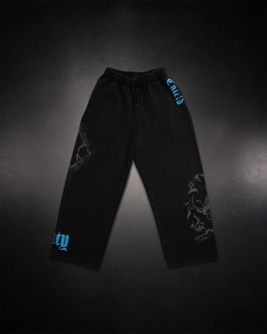 Butterfly Blue Wide Leg Sweats | CONTROLLED INSANITY